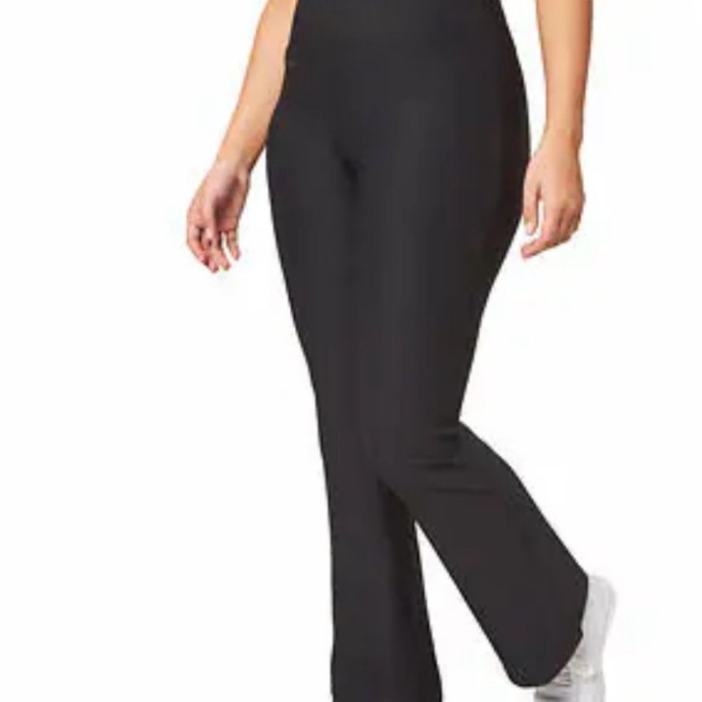 Mondetta Gray Women's High Rise Flare Leggings XXL